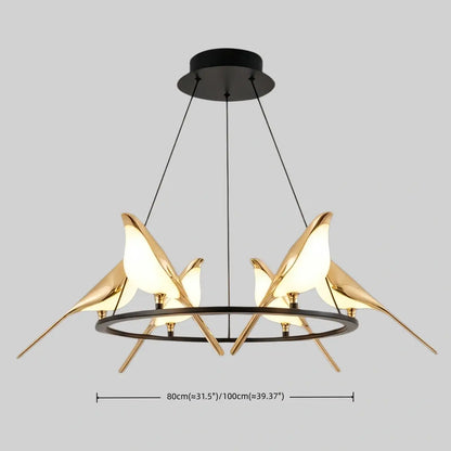 Vivara Nordic Magpie Bird Chandelier 