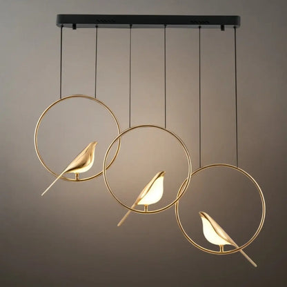 Vivara Nordic Magpie Bird Chandelier 