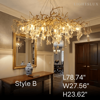 Excelis Luxury Branch Chandelier 