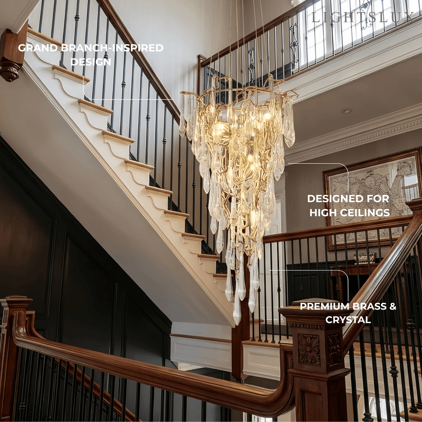 Excelis Luxury Branch Chandelier 