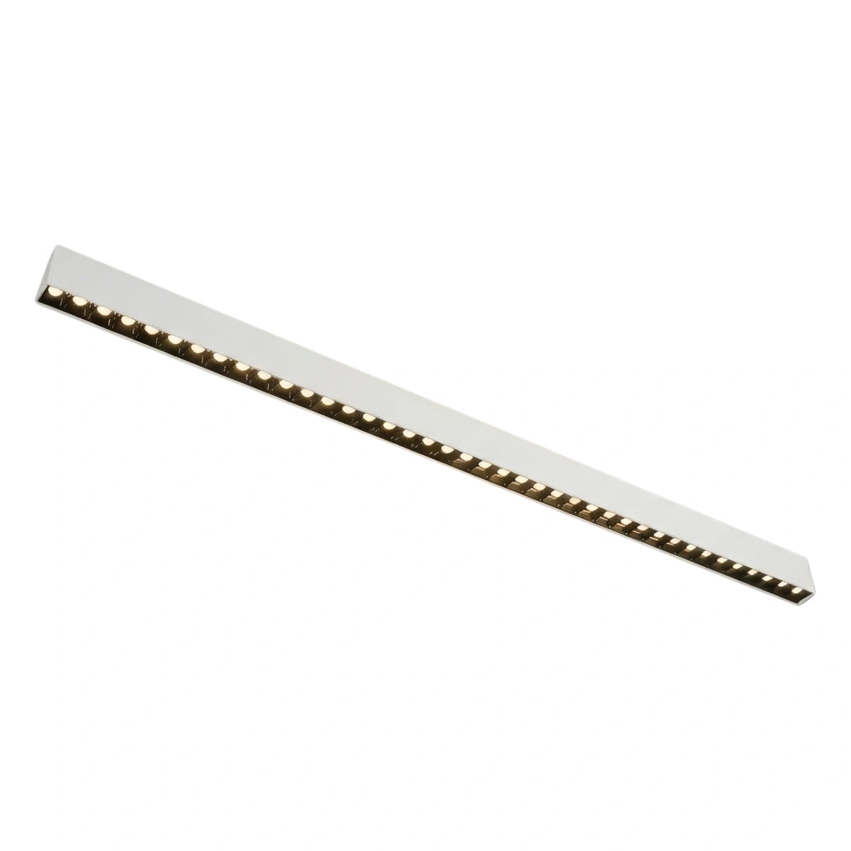 Modern Linear Pendant Light -- Aluminum Acrylic Black or White
