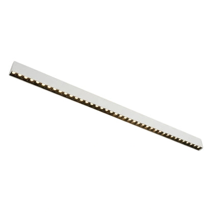 Modern Linear Pendant Light -- Aluminum Acrylic Black or White