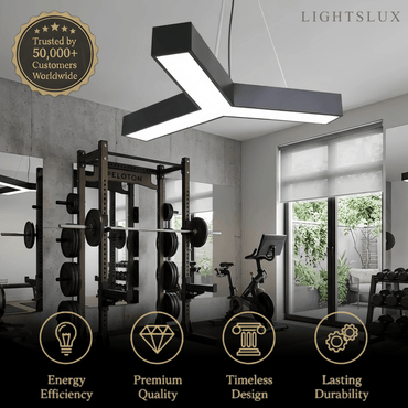 Modern Y-Shaped Pendant Light -- Aluminum Black White Silver