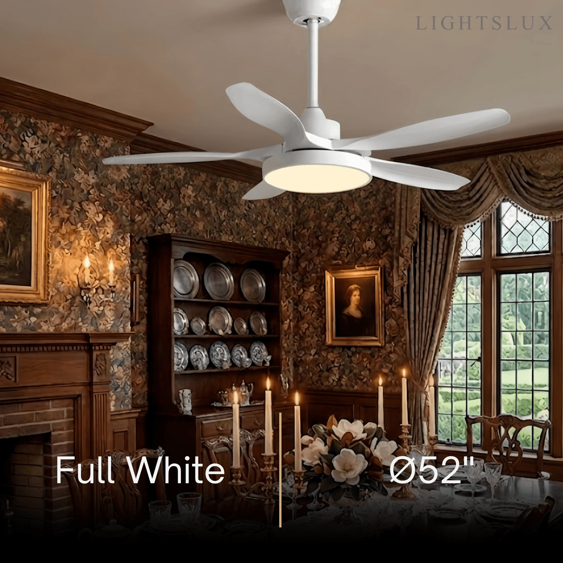 Vivara Scandinavian Large Ceiling Fan Light