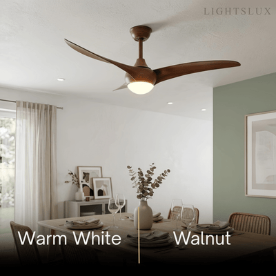 Zenno Modern Ceiling Fan Light 