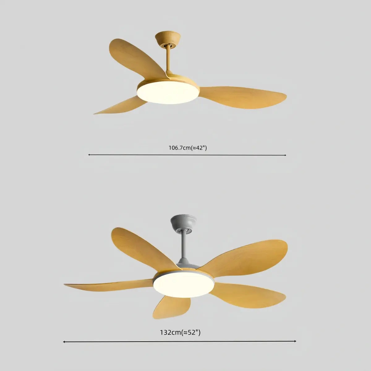 Zenno Modern Ceiling Fan Light 