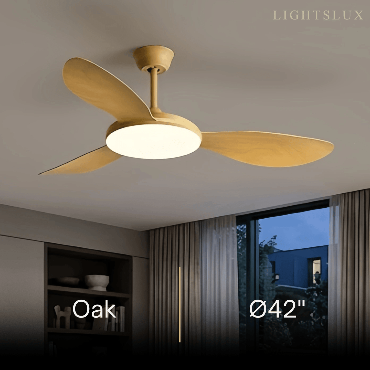 Zenno Modern Ceiling Fan Light 
