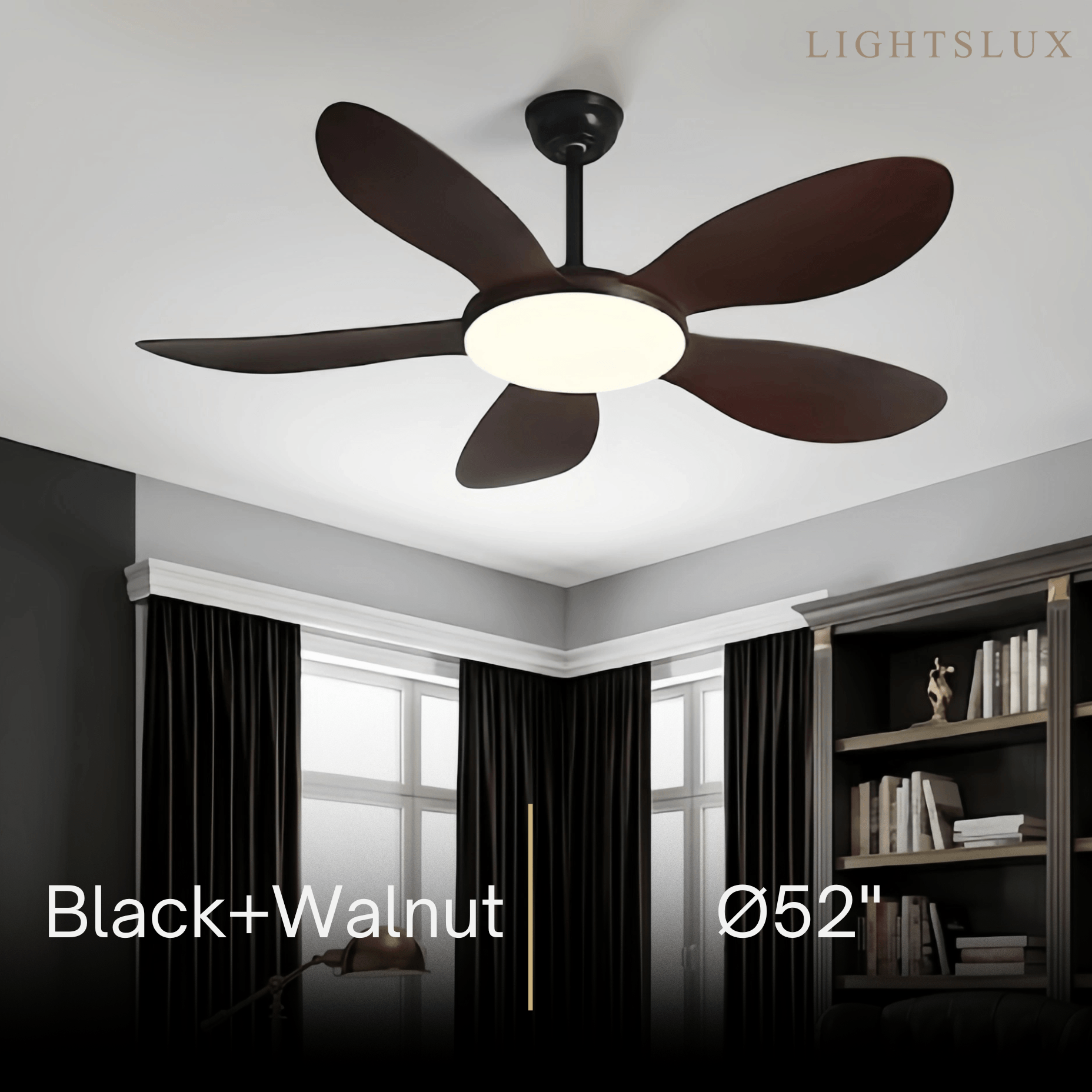 Zenno Modern Ceiling Fan Light 