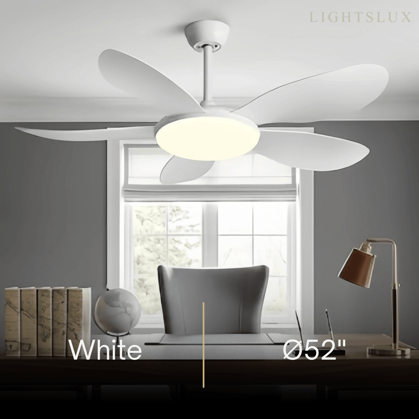 Zenno Modern Ceiling Fan Light 