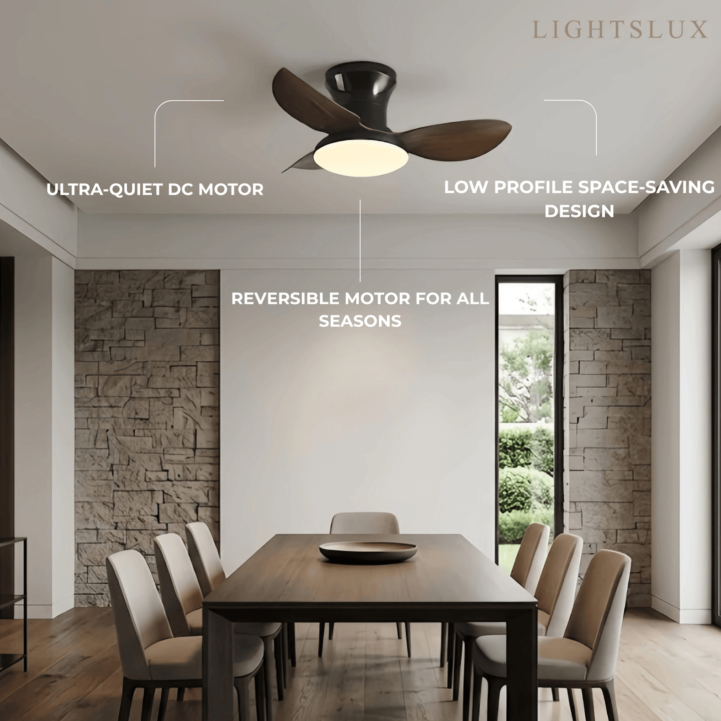 Vivara Modern Ceiling Fan Light 
