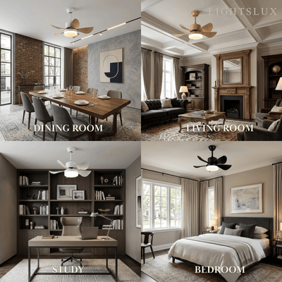Zenno Minimalist Ceiling Fan Light