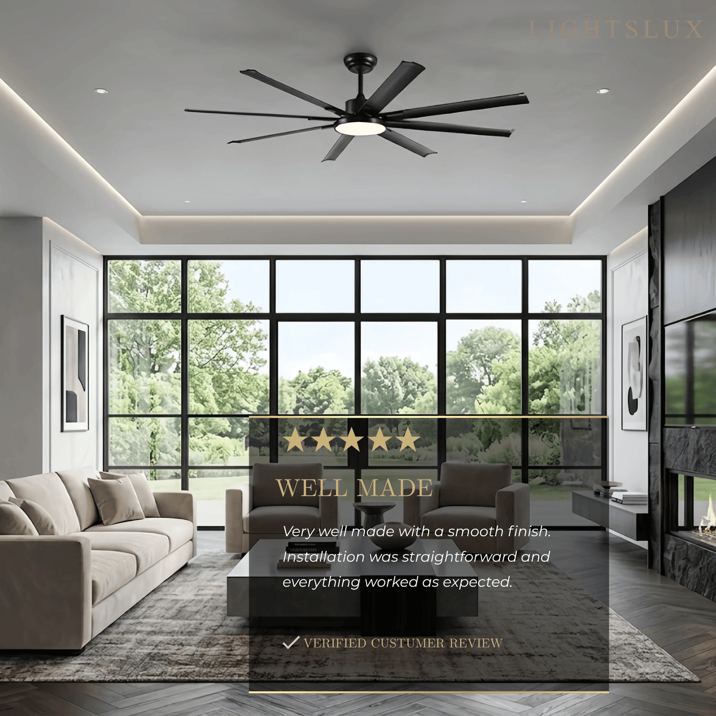 Vivara Minimalist Ceiling Fan Light 