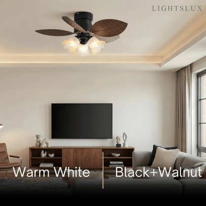 Vivara Modern Low Profile Ceiling Fan Light