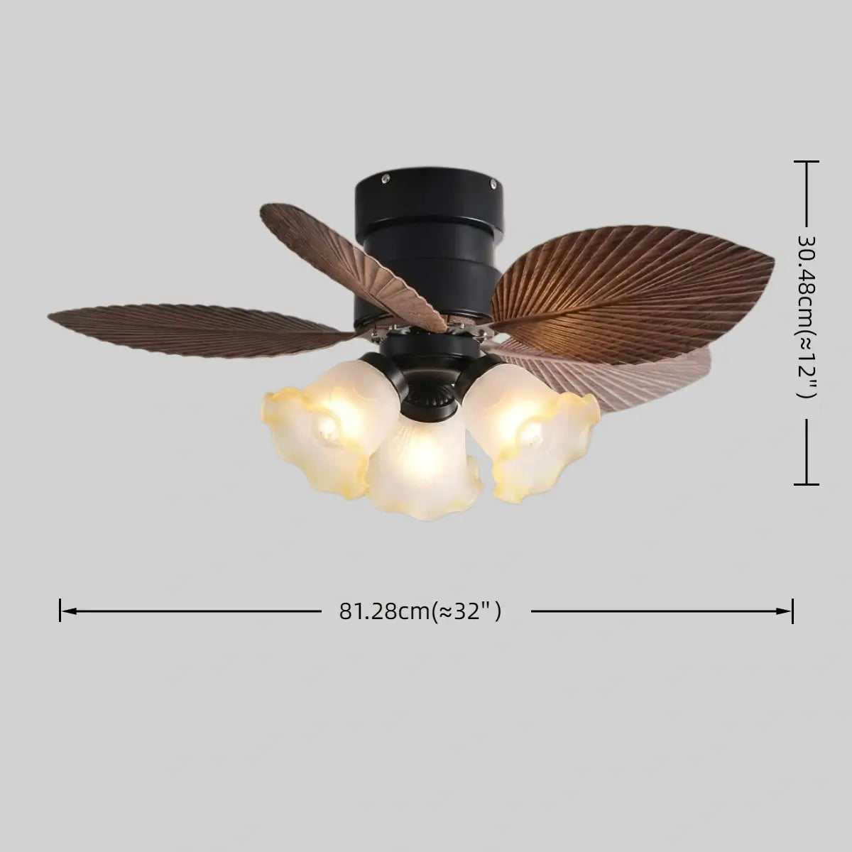 Vivara Modern Low Profile Ceiling Fan Light