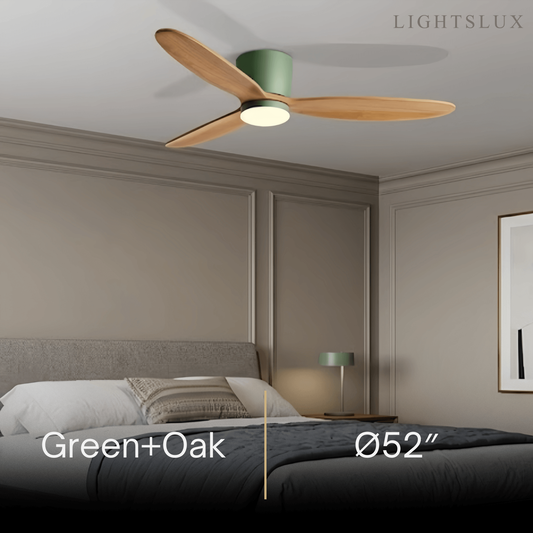 Vivara Minimalist Low Profile Ceiling Fan Light