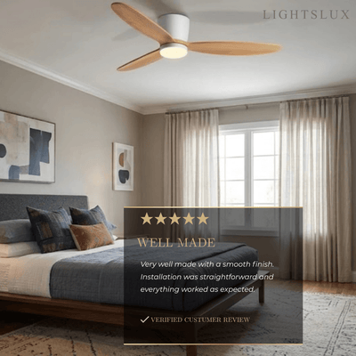 Vivara Minimalist Low Profile Ceiling Fan Light
