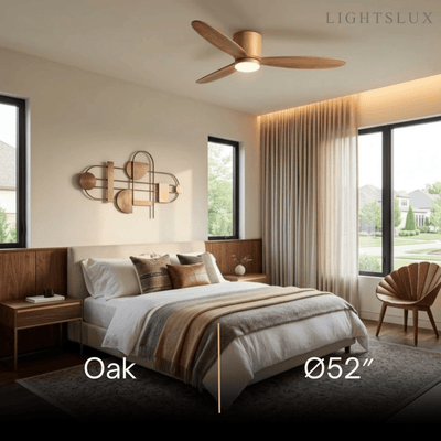 Vivara Minimalist Low Profile Ceiling Fan Light
