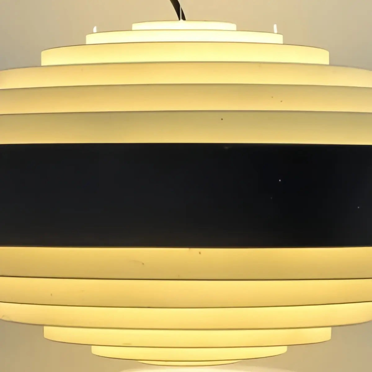 Geometric Tiered Pendant Light -- Metal White or Black