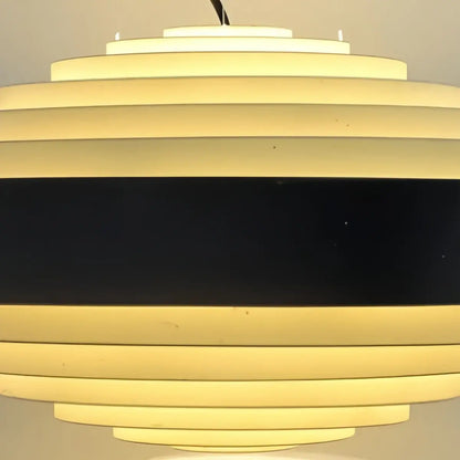 Geometric Tiered Pendant Light -- Metal White or Black