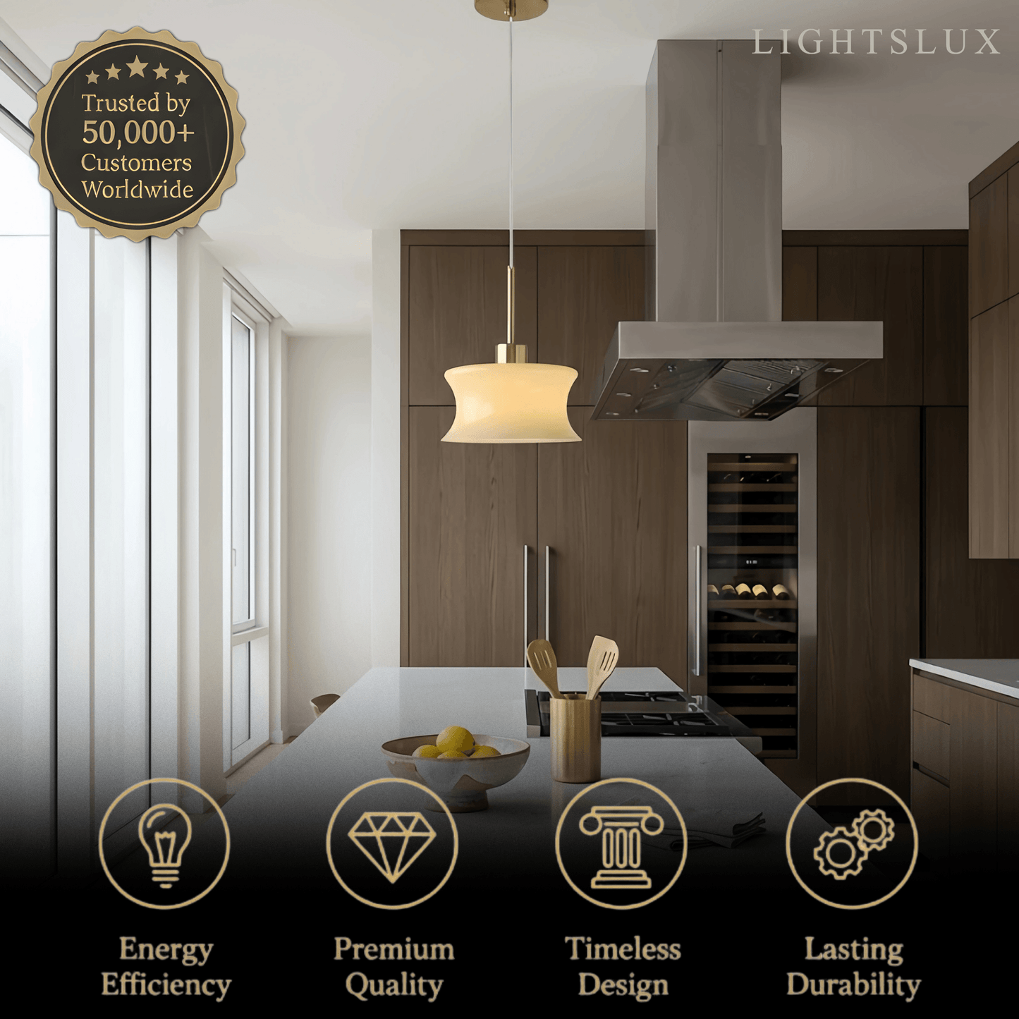 Vetro Modern Glass Pendant Light