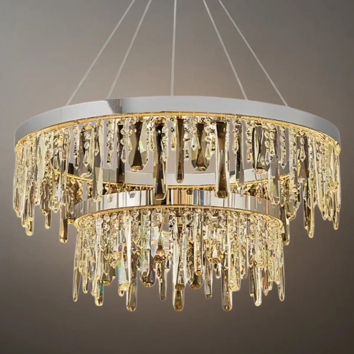 Velora Modern Crystal Drop Chandelier