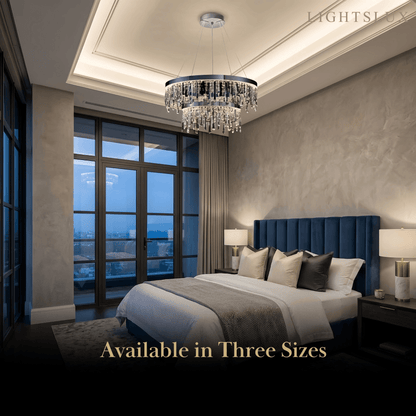 Velora Modern Crystal Drop Chandelier