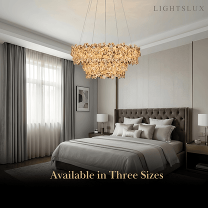 Excelis Luxury Crystal Flower Chandelier