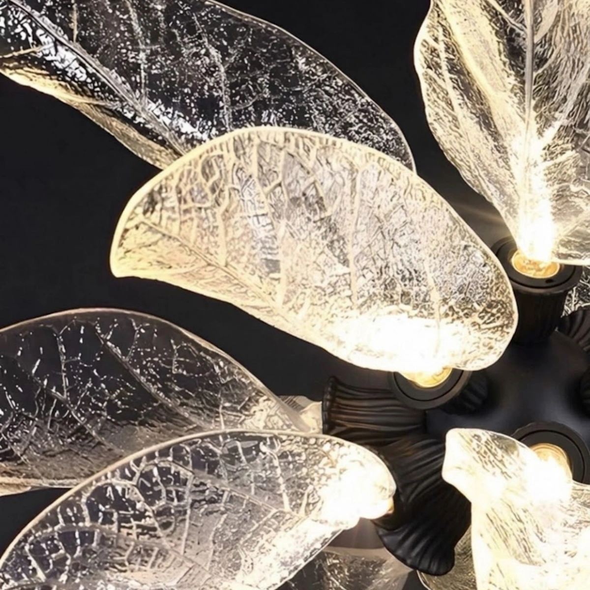 Crystal_Leaf_Chandelier_--_Black_Metal_Crystal