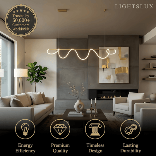 Arcato Minimalist Linear Chandelier