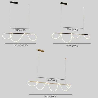 Arcato Minimalist Linear Chandelier
