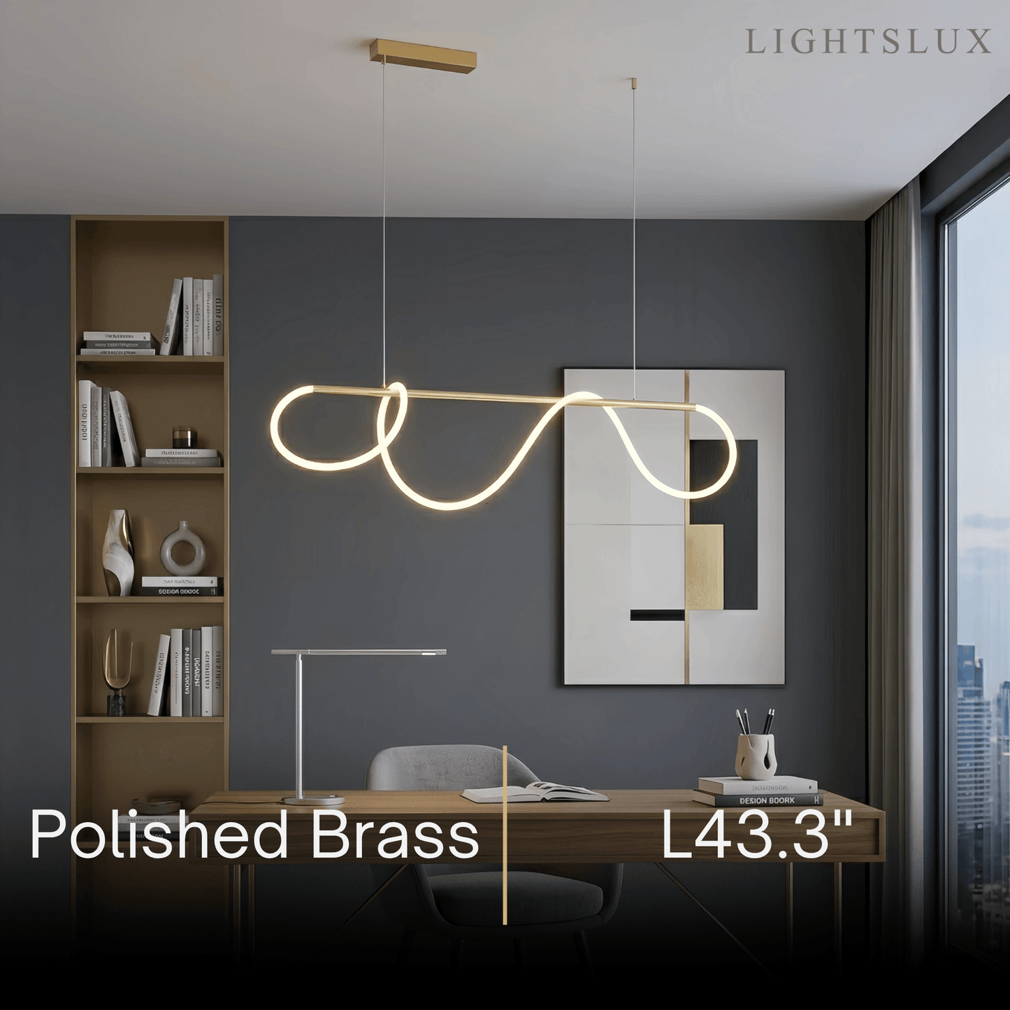Arcato Minimalist Linear Chandelier