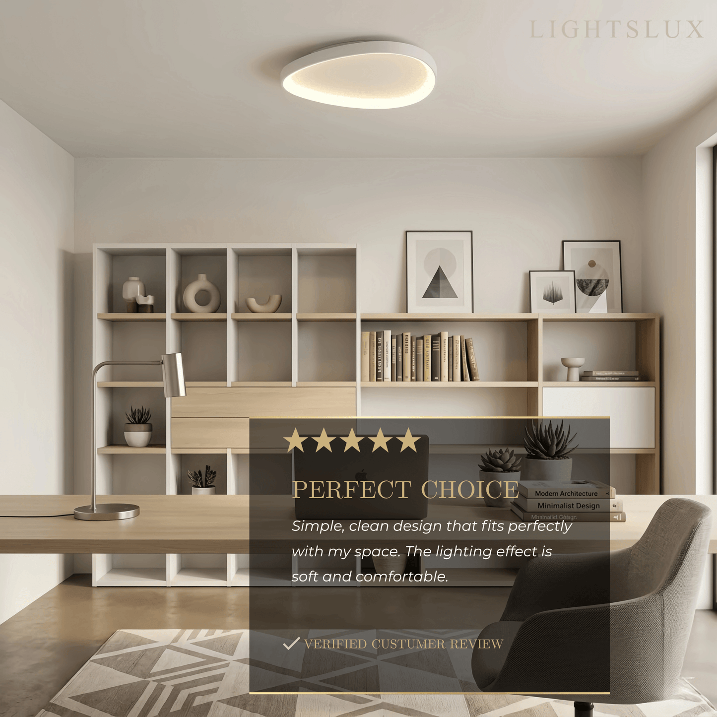 Vivara Minimalist Low Profile Ceiling Light