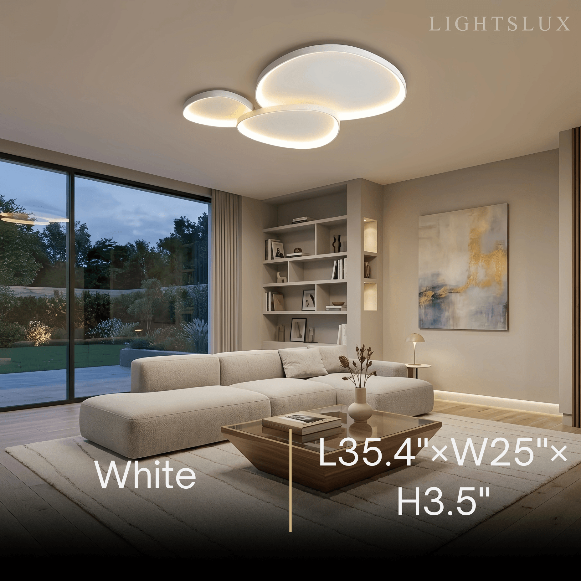 Vivara Minimalist Low Profile Ceiling Light
