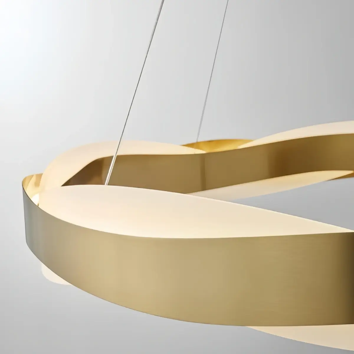 Velora Modern Wave Circular Pendant Light