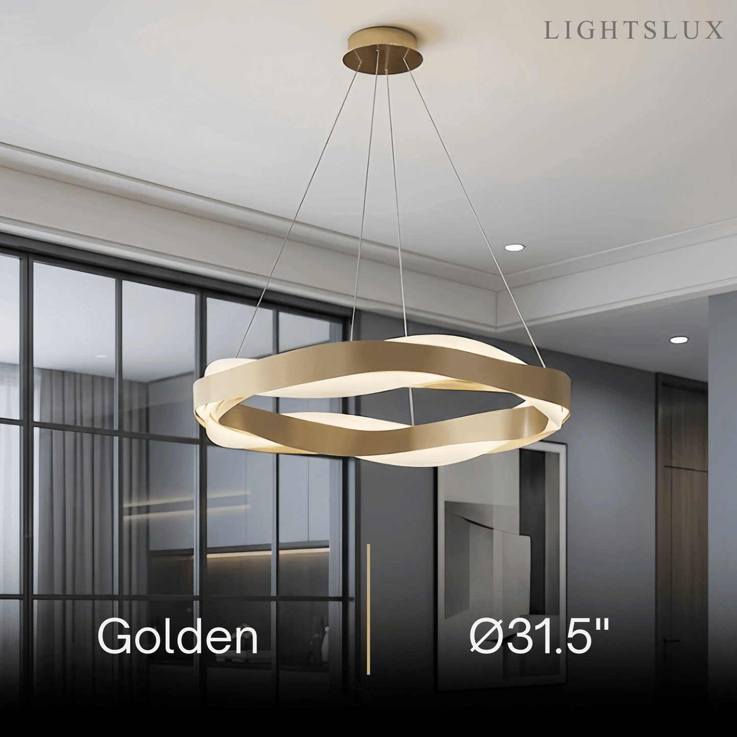 Velora Modern Wave Circular Pendant Light