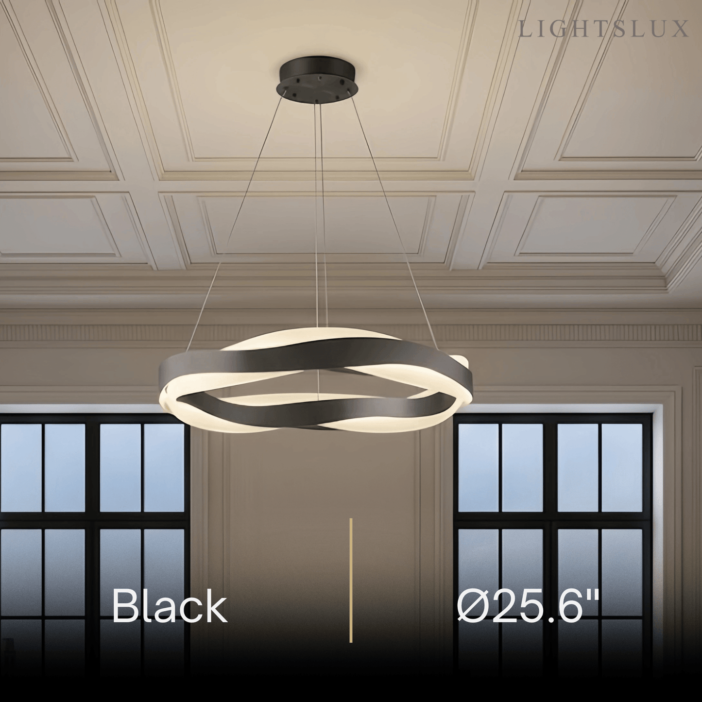 Velora Modern Wave Circular Pendant Light