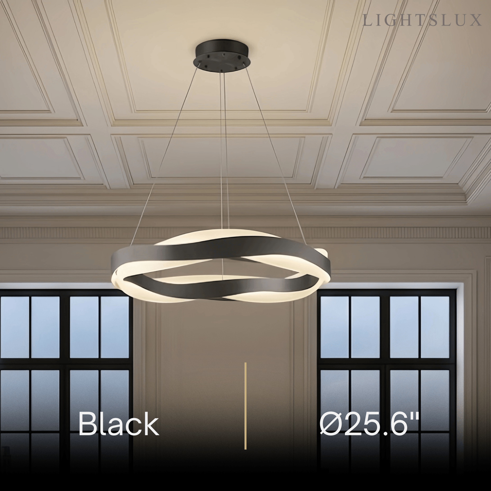 Velora Modern Wave Circular Pendant Light