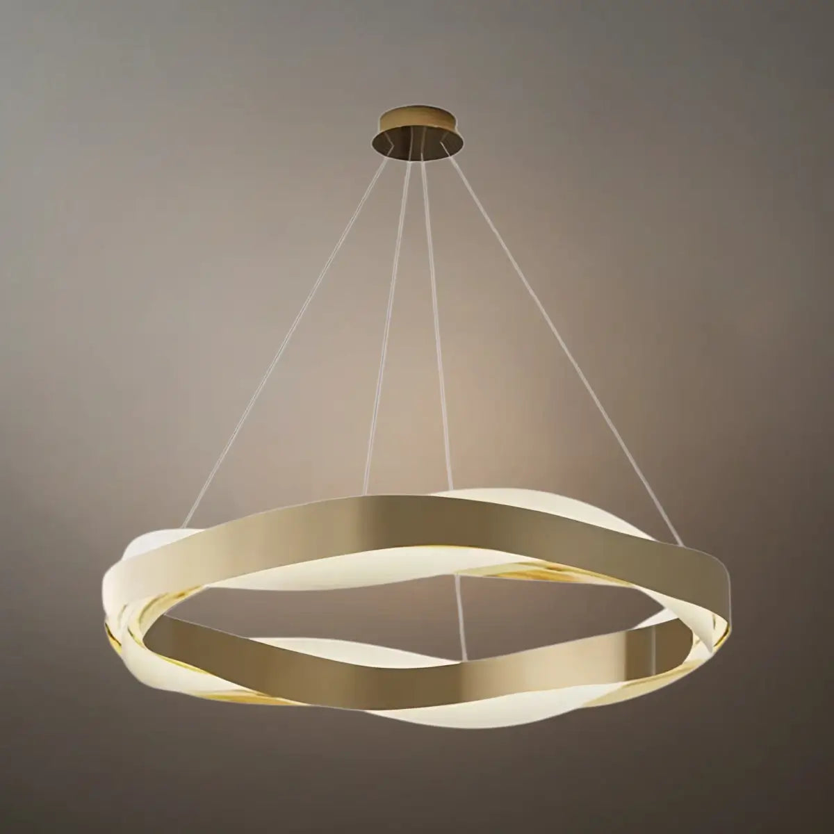 Velora Modern Wave Circular Pendant Light