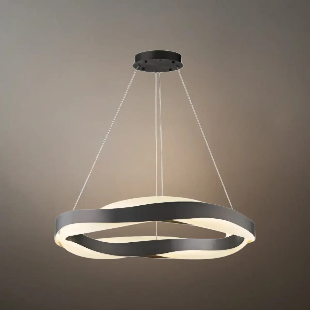 Velora Modern Wave Circular Pendant Light
