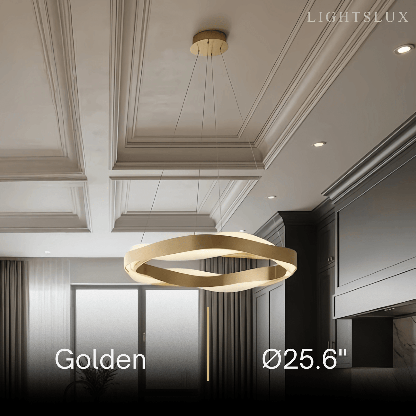 Velora Modern Wave Circular Pendant Light