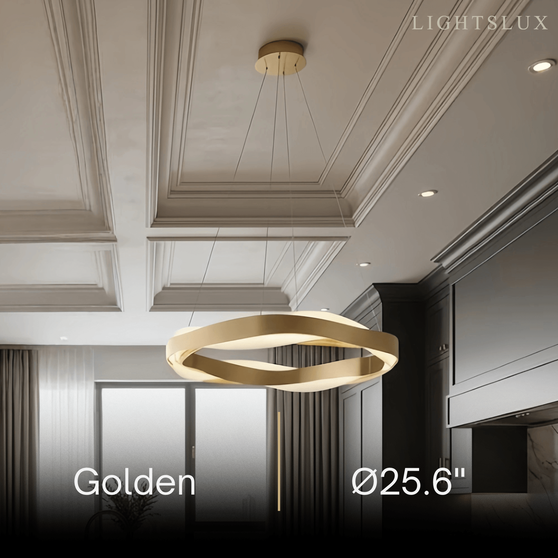 Velora Modern Wave Circular Pendant Light
