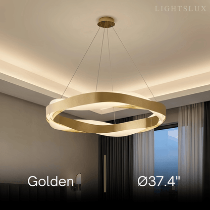 Velora Modern Wave Circular Pendant Light