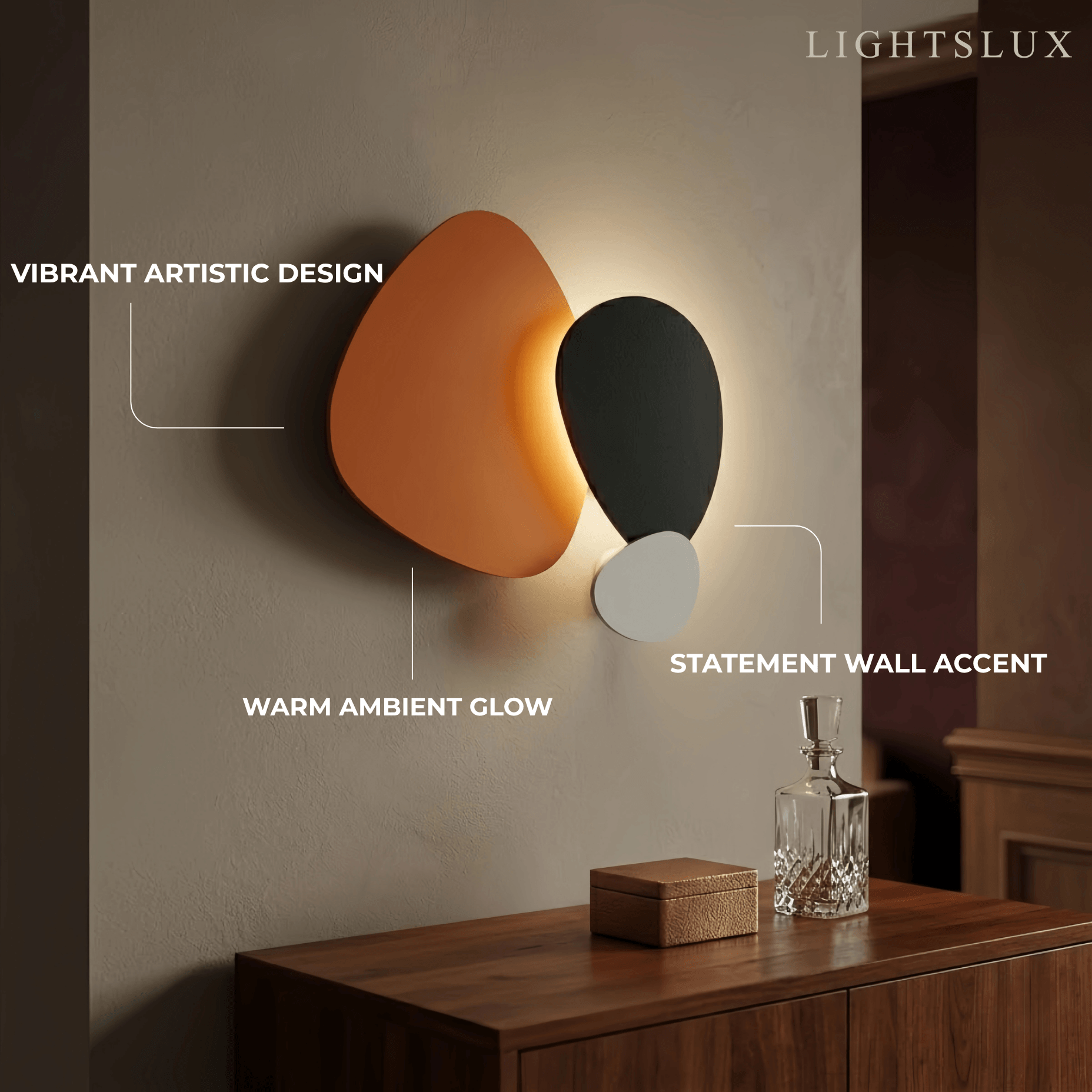 Vivara Art Deco Sculptural Wall Lamp