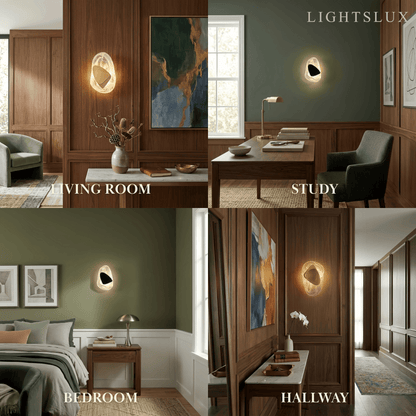 Velora Art Deco Water Ripple Wall Lamp