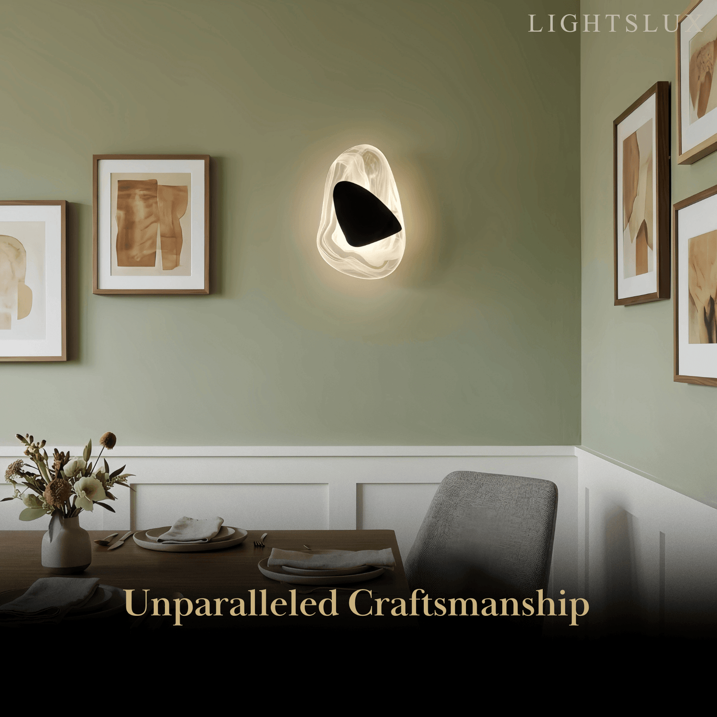 Velora Art Deco Water Ripple Wall Lamp