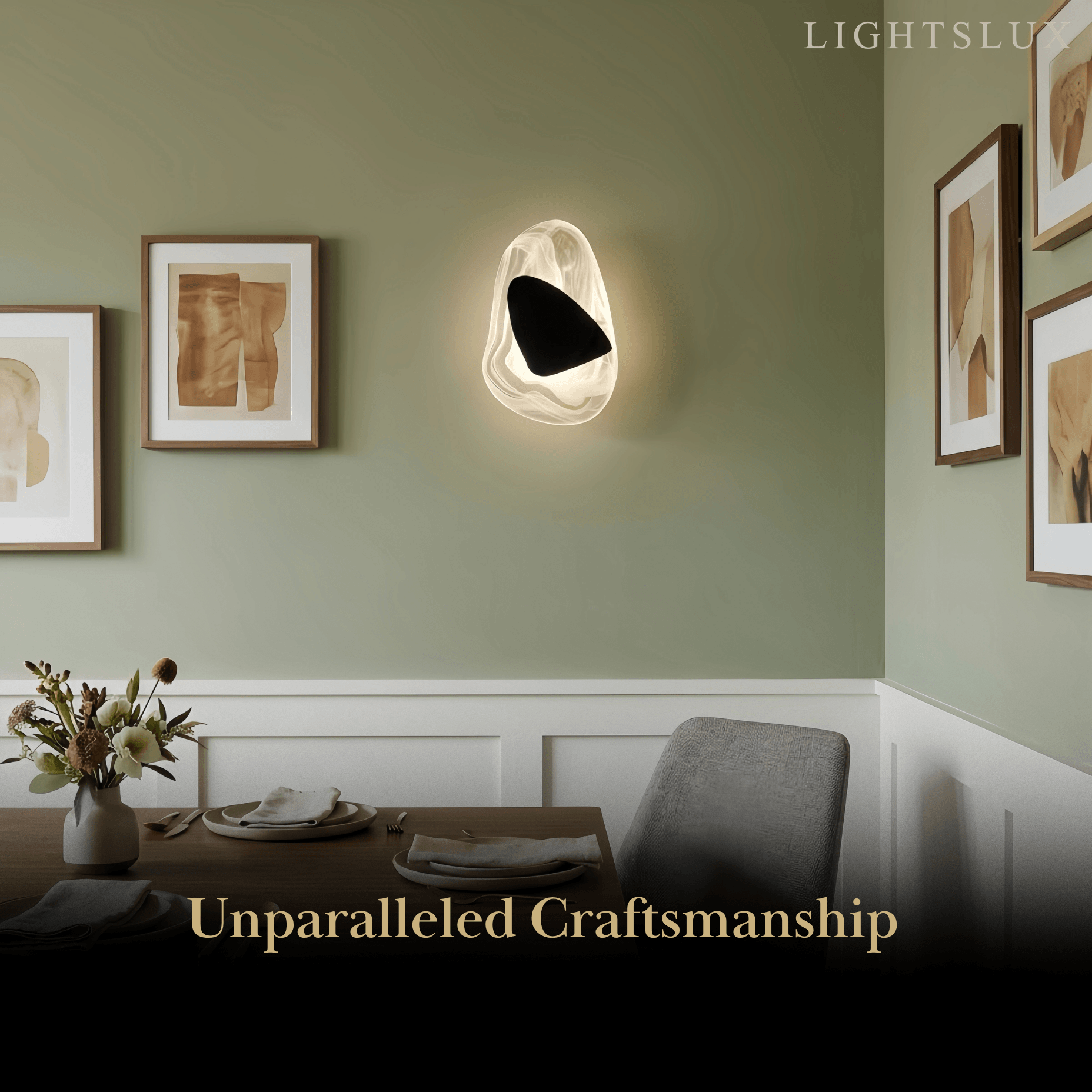 Velora Art Deco Water Ripple Wall Lamp