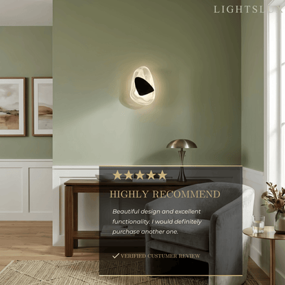Velora Art Deco Water Ripple Wall Lamp