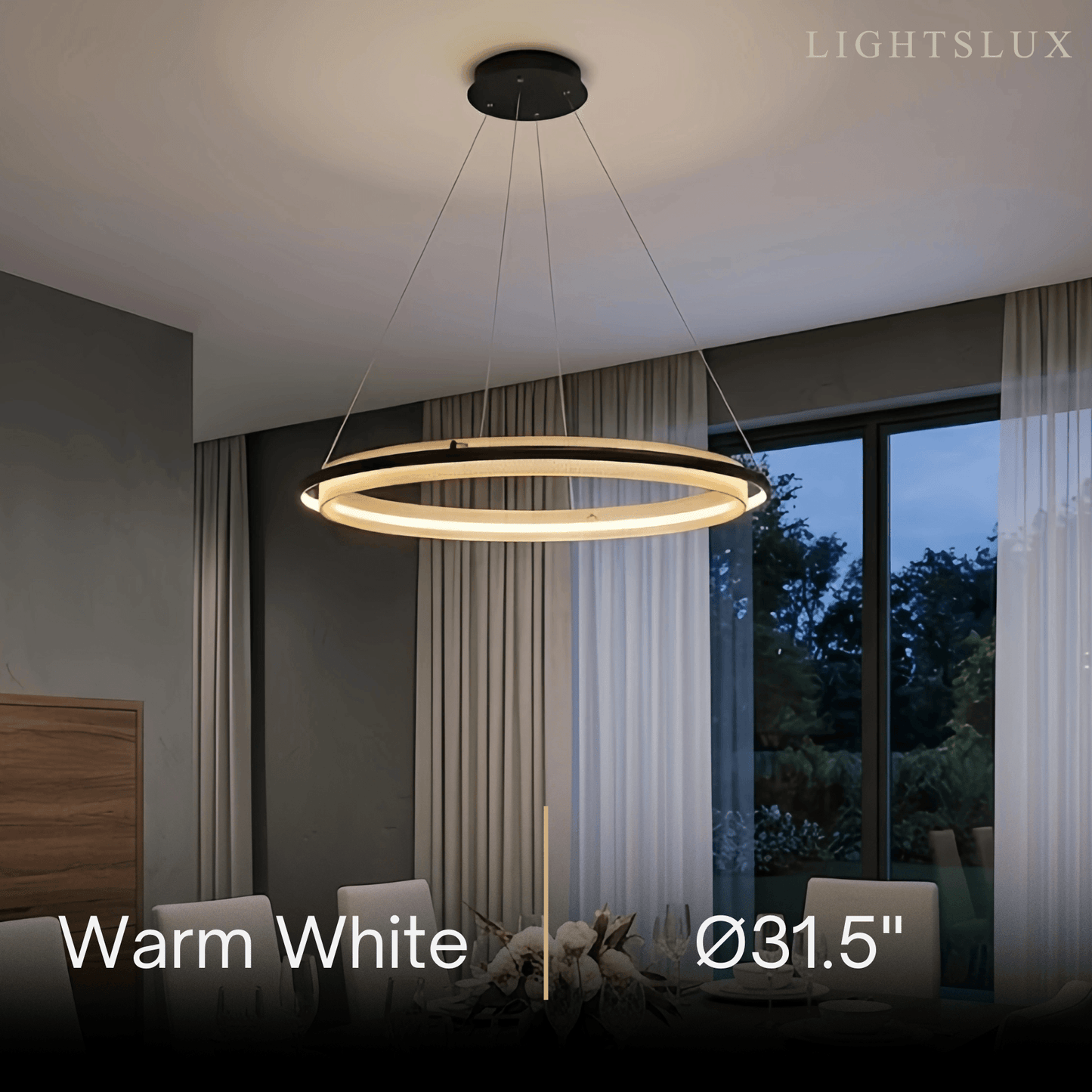 Vivara Post-Modern Ring Pendant Light