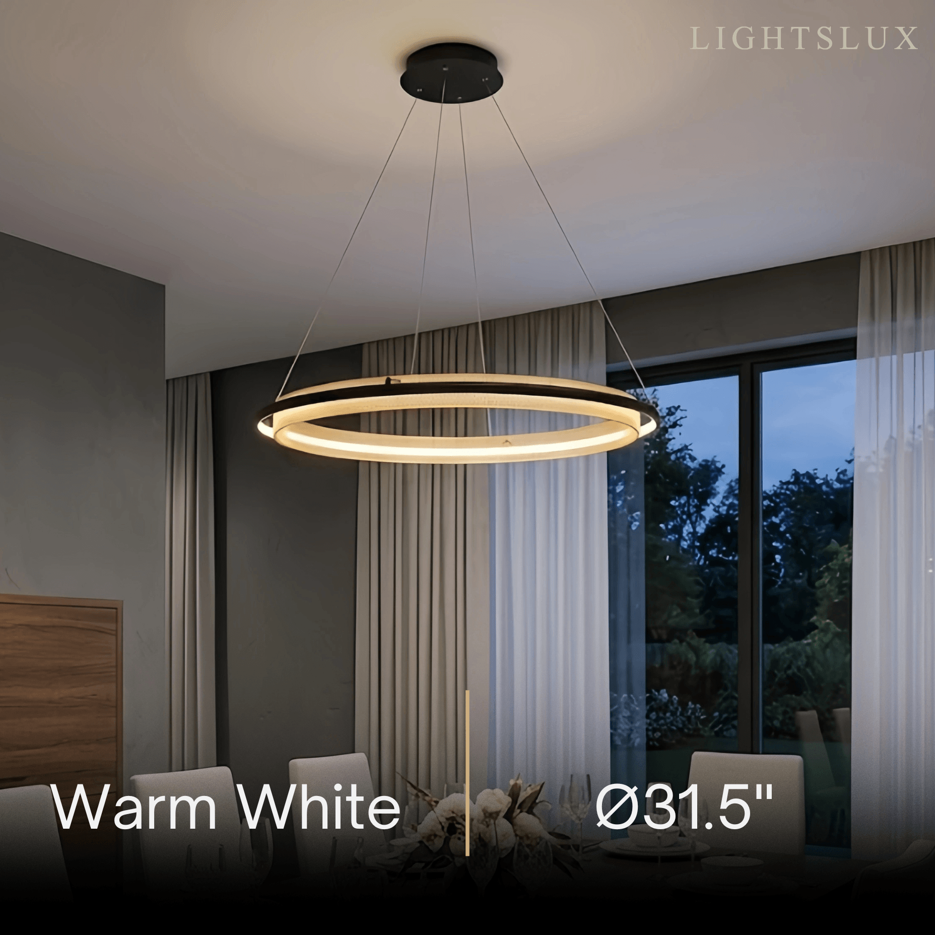 Vivara Post-Modern Ring Pendant Light