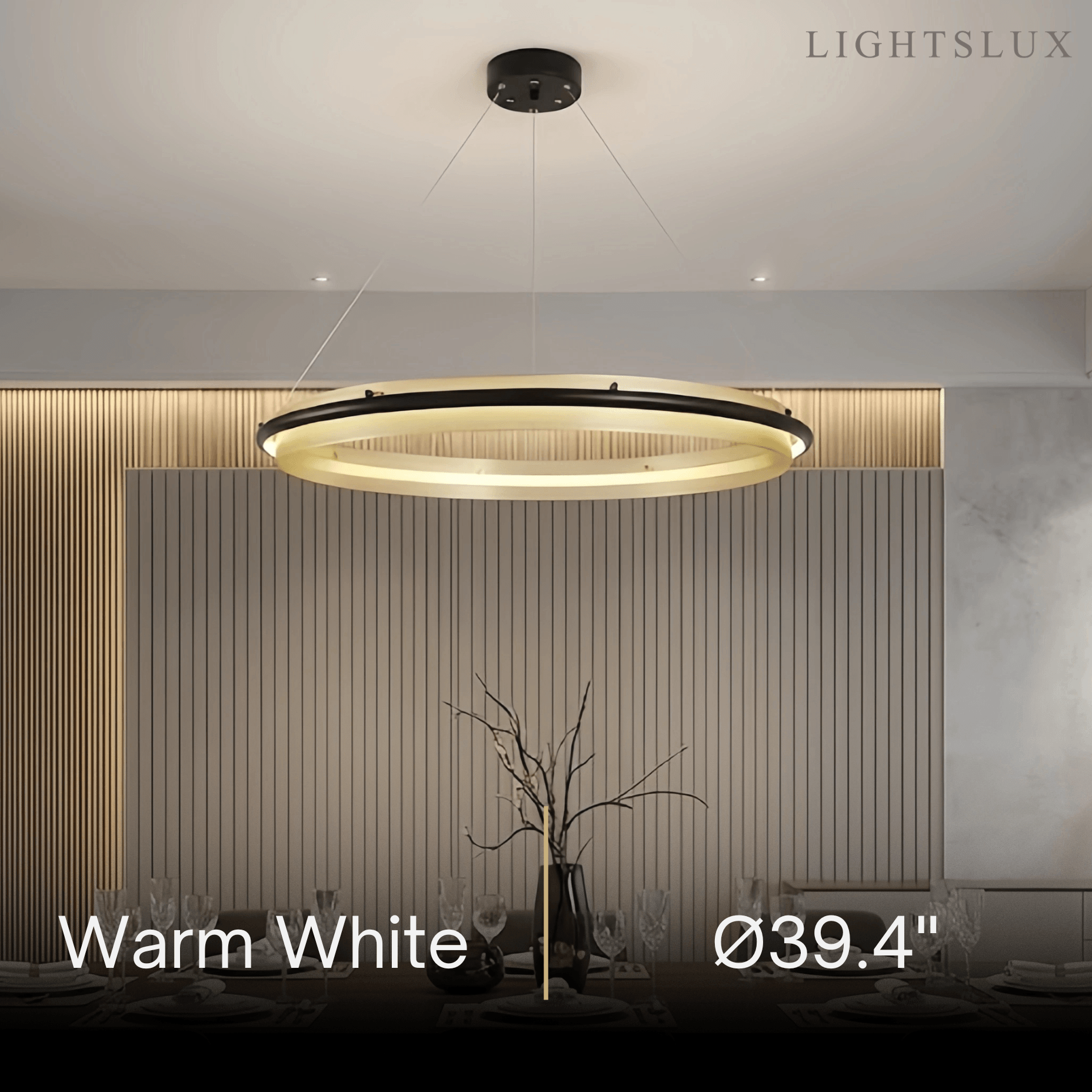 Vivara Post-Modern Ring Pendant Light
